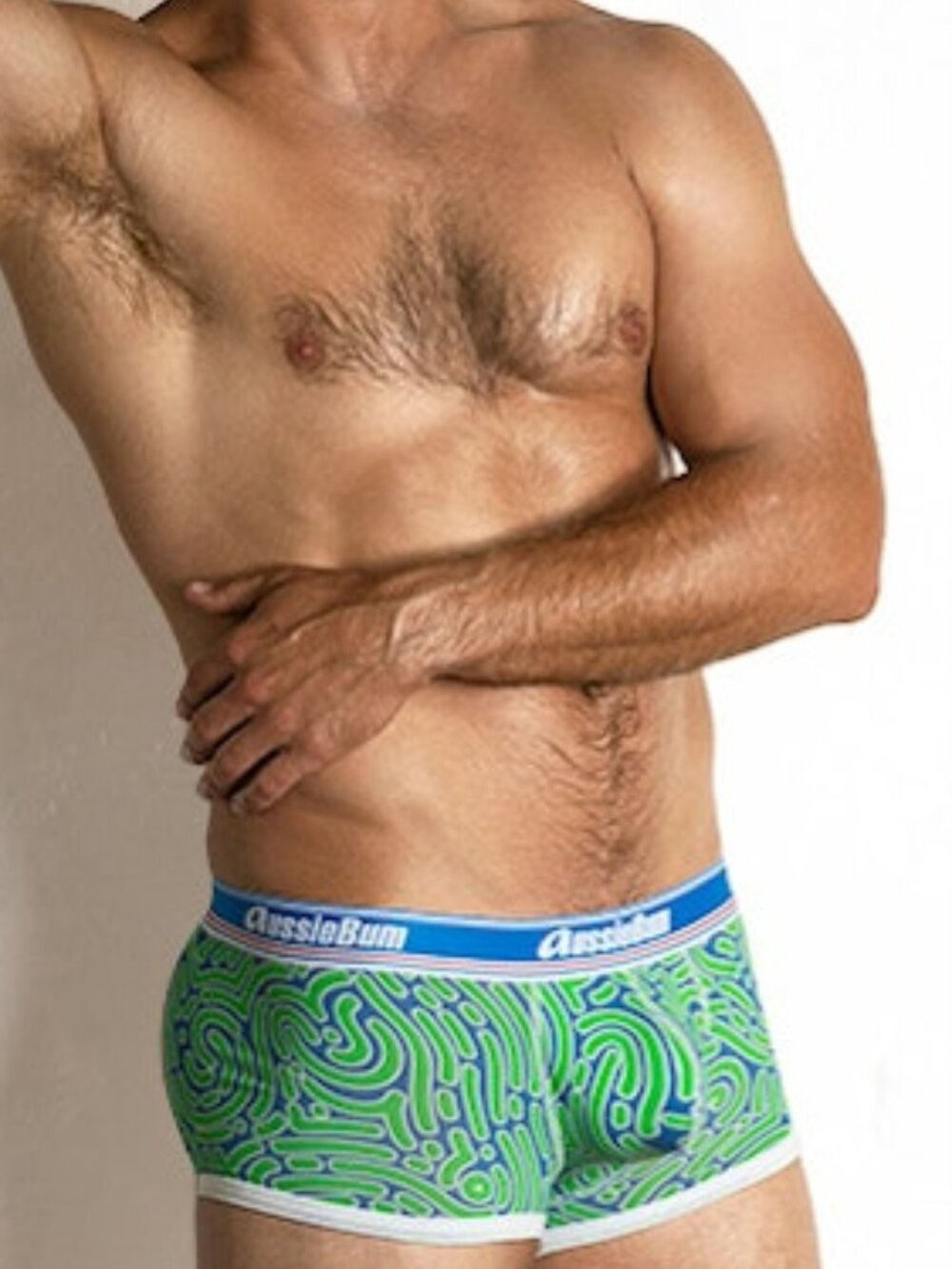AussieBum Wonder Jock Pro Trunks Hipster Impression Green XS